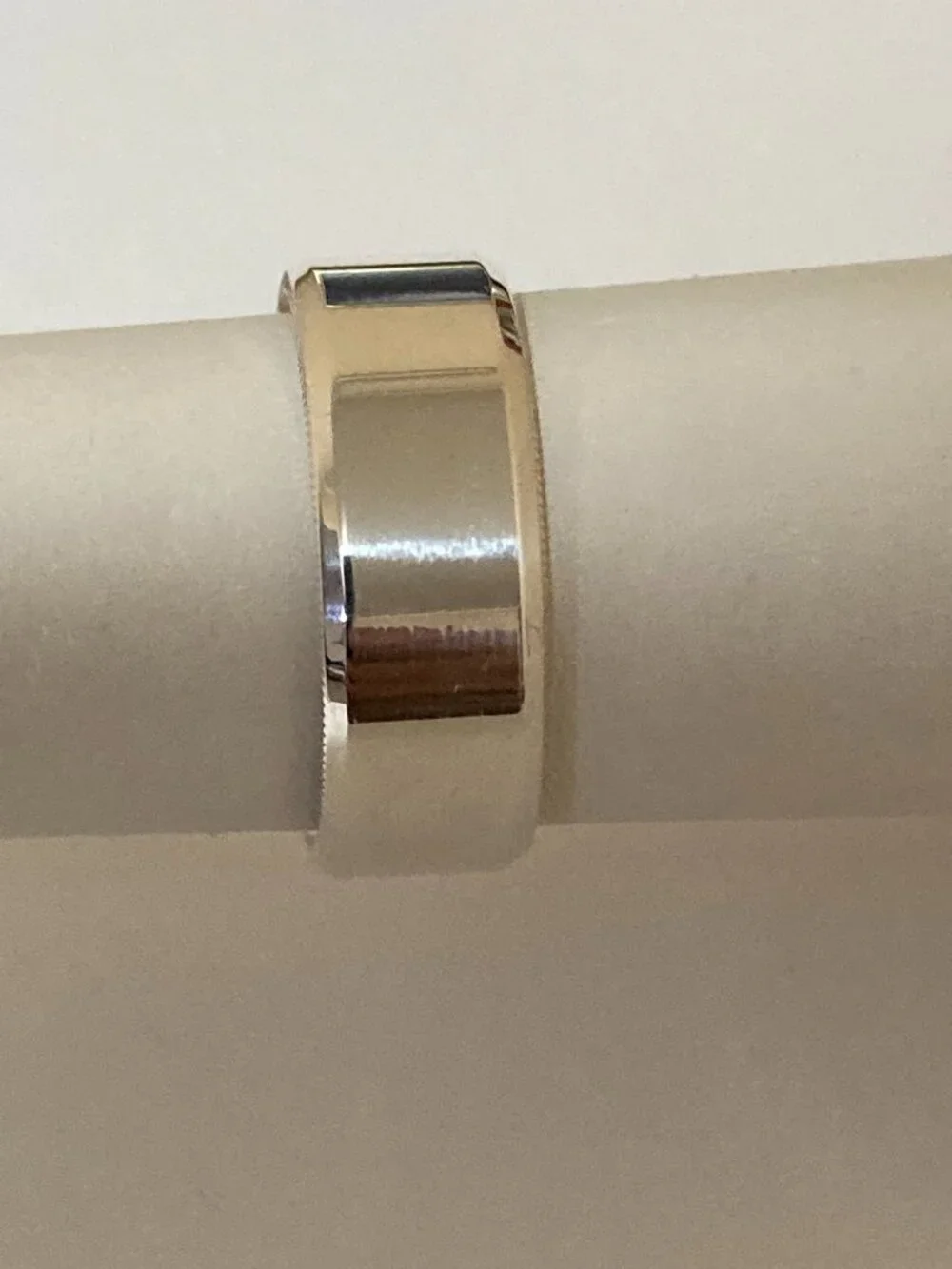 Men's Sterling Silver 925 Wedding Ring Size 10 Artcarved 8mm